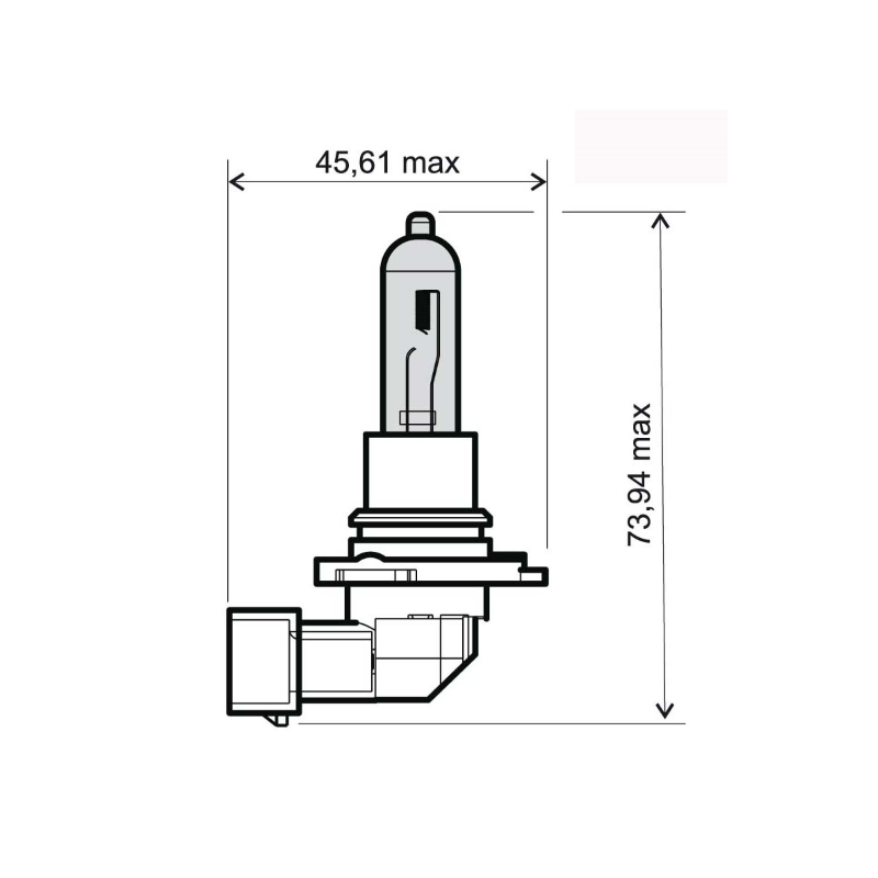  Lamp hb3 12V 65W - White Light bulbs RMS