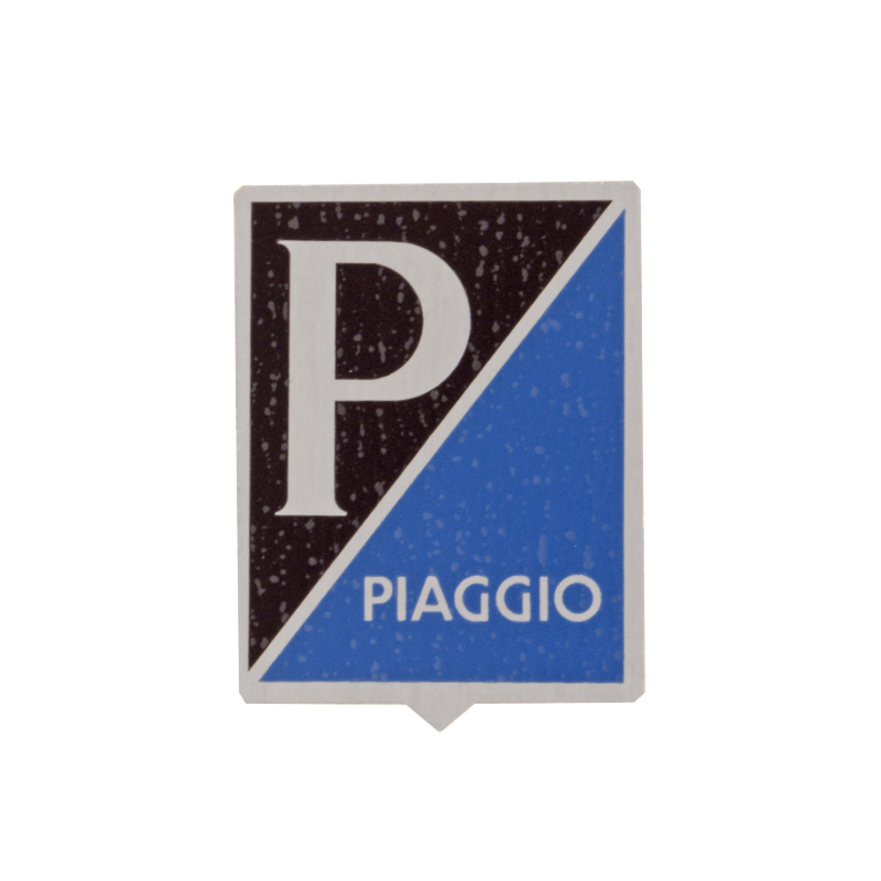  Classic Rectangular Emblem For Front Shield Piaggio 080349 Nameplates - Shields - Friezes Rms Classic
