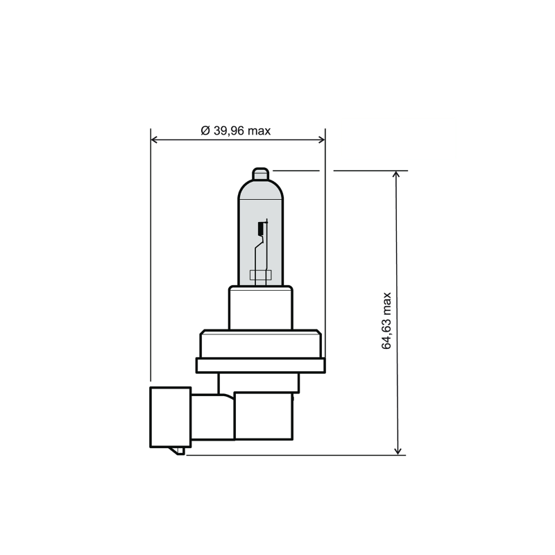 Lampadina H11 12V 55W - Bianca Lampadine RMS