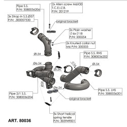 Raccordo Elimina Cat. Ducatimultistrada V4/V4S 21- per DUCATI Multistrada V4/V4S 21- Catalizzatori LEOVINCE