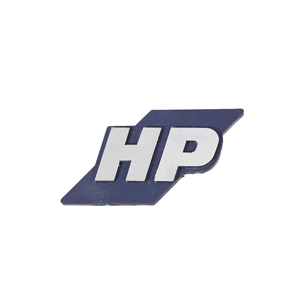 Targhetta HP per Bauletto RMS Classic Piaggio Vespa HP 50-125 259394 Targhette - Scudi - Fregi Rms Classic