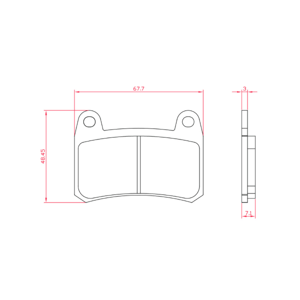 Pastiglie Freno RMS Organiche Benelli 302 Bremsbeläge RMS