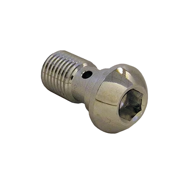 Bullone banjo singolo bombato UNF da 3/8" cromato Kits für geflochtene Metallrohre Evok