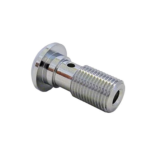 Bullone banjo singolo bombato da 7/16" x 24 TPI, cromato Tubi Freno Evok
