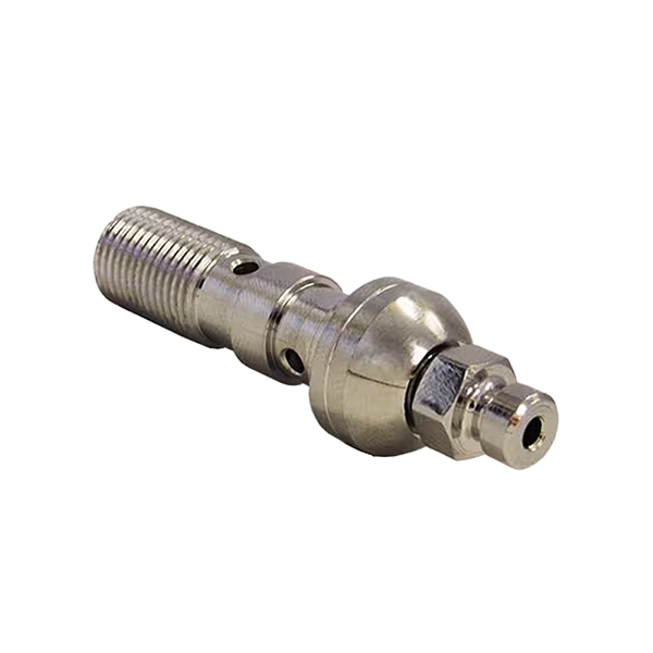 VITE BANJO A DOPPIO CON SPURGO M10x1,00, CROMATO Tubi Freno Evok