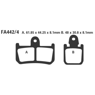 Pastiglie Gpfax Yamaha R1 07- - GPFAX442/4HH